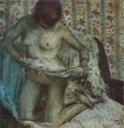 Edgar Degas After the Bath oil painting